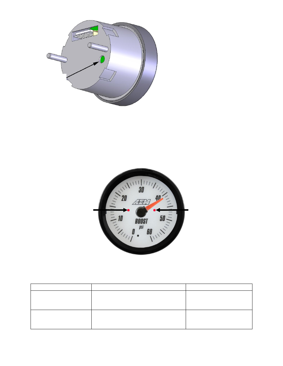 AEM 30-5137M Analog Boost Metric Gauge User Manual | Page 4 / 6
