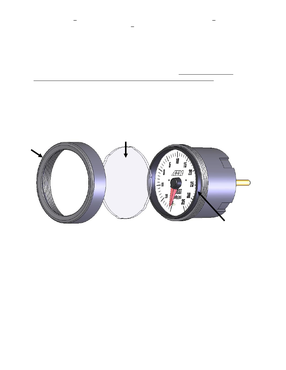 AEM 30-5144 Analog Boost Fuel Pressure SAE Gauge User Manual | Page 3 / 7