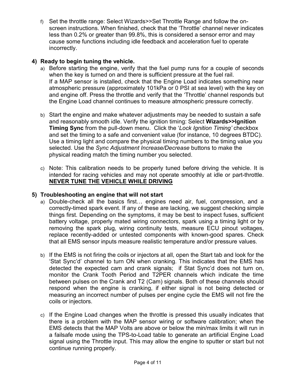AEM 30-6040 Series 2 Plug & Play EMS User Manual | Page 4 / 11