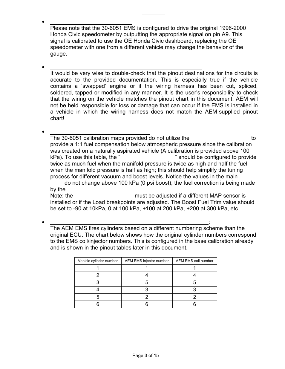 AEM 30-6051 Series 2 Plug & Play EMS User Manual | Page 3 / 15