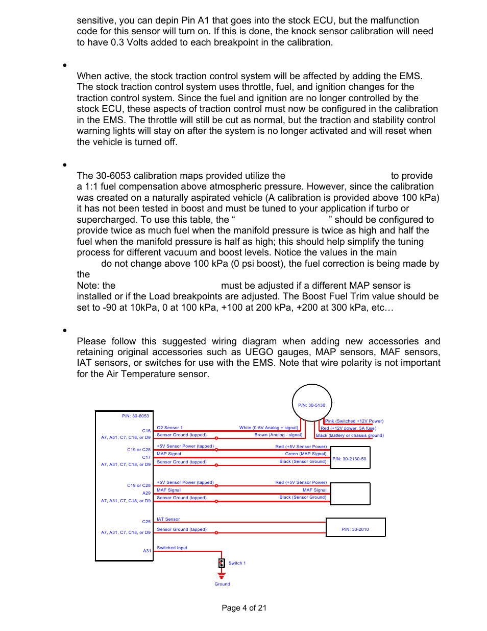 Page 4 of 21 | AEM 30-6053 Series 2 Plug & Play EMS User Manual | Page 4 / 21