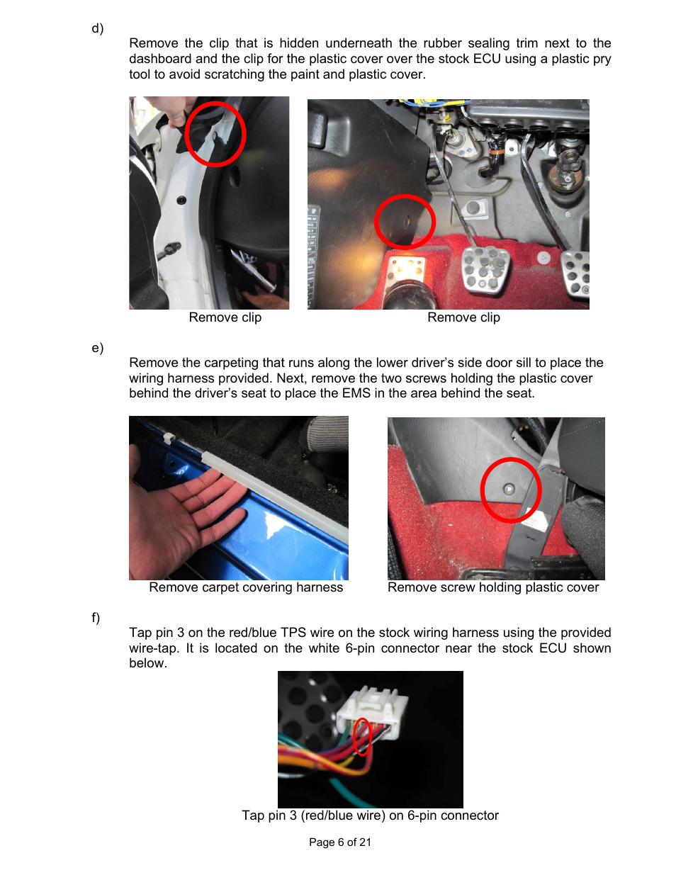 AEM 30-6053 Series 2 Plug & Play EMS User Manual | Page 6 / 21