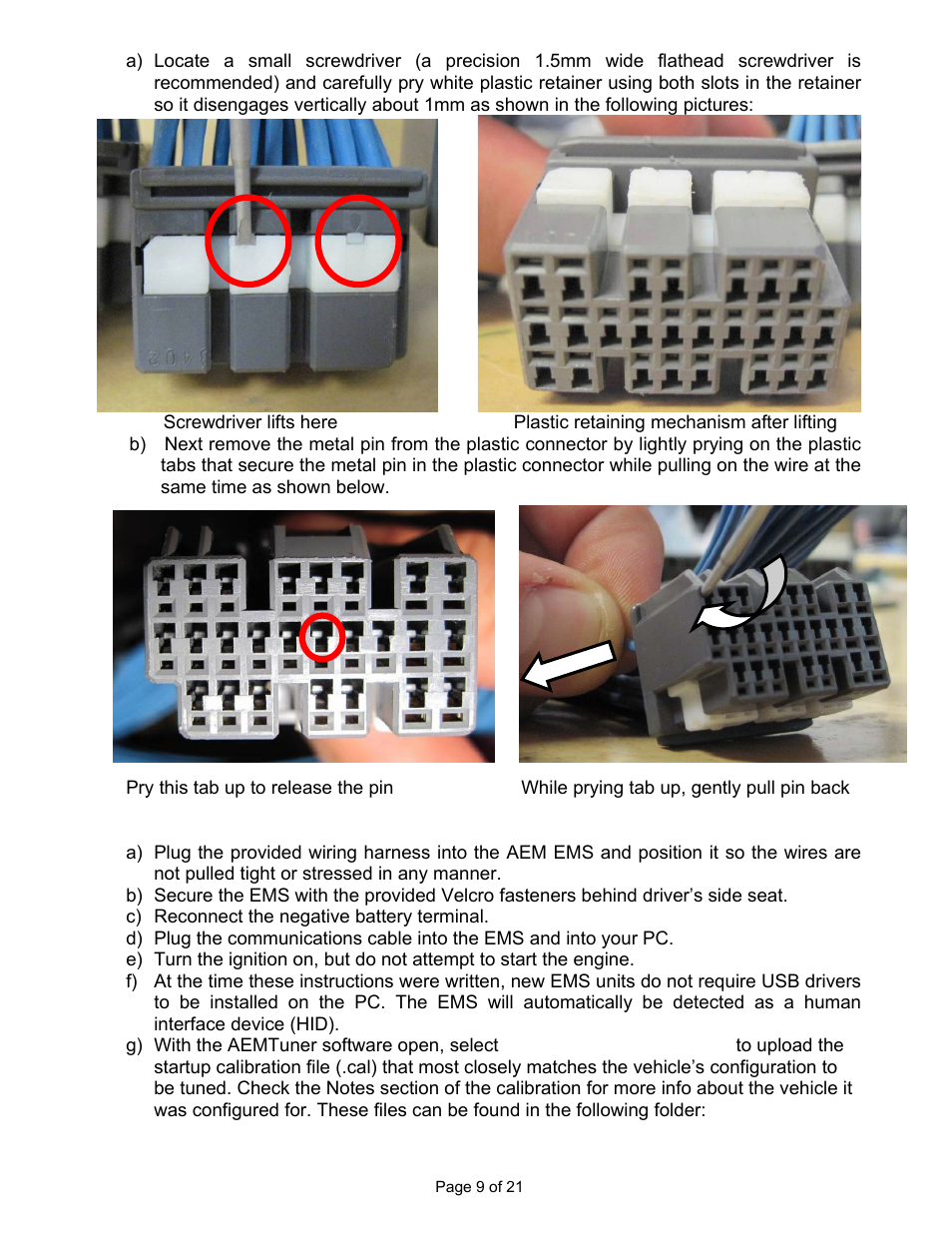 AEM 30-6053 Series 2 Plug & Play EMS User Manual | Page 9 / 21