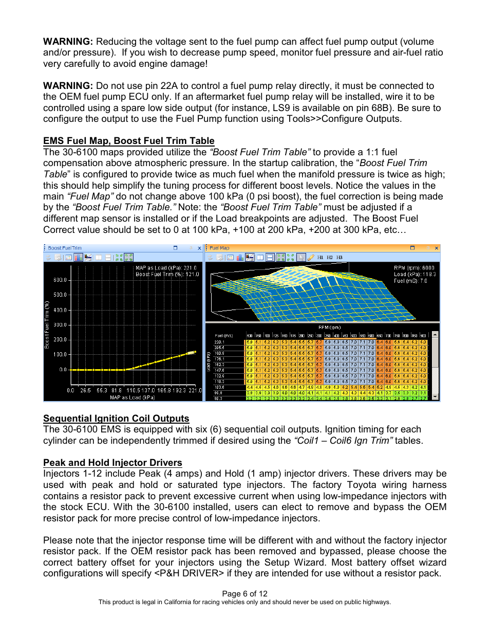 AEM 30-6100 Series 2 Plug & Play EMS User Manual | Page 6 / 12