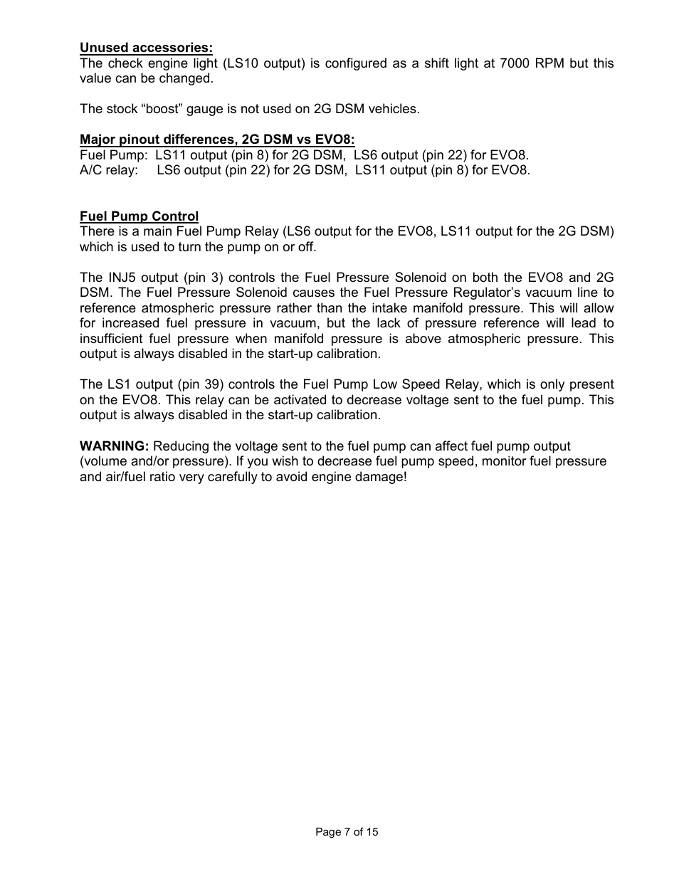 AEM 30-6310 Series 2 Plug & Play EMS User Manual | Page 7 / 15