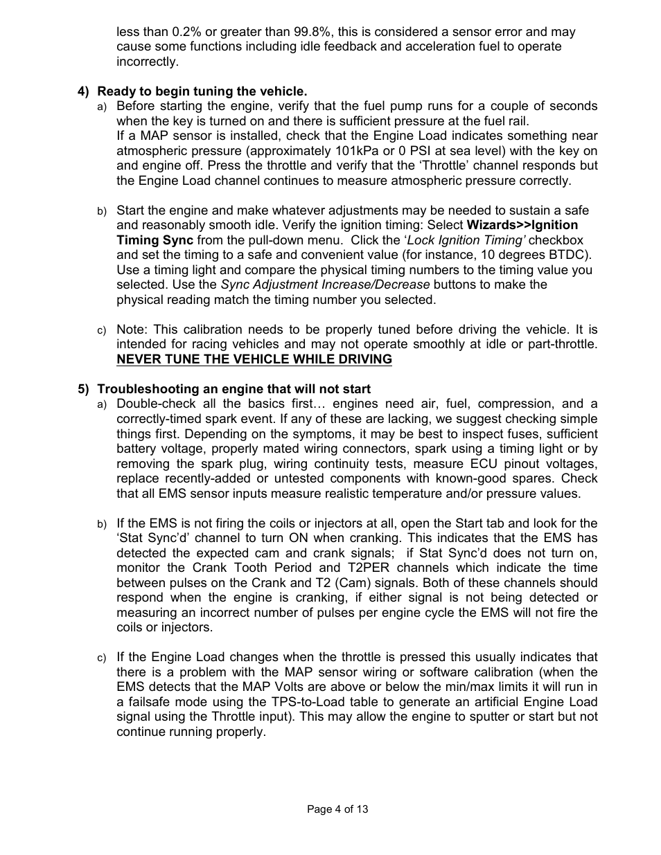AEM 30-6320 Series 2 Plug & Play EMS User Manual | Page 4 / 13