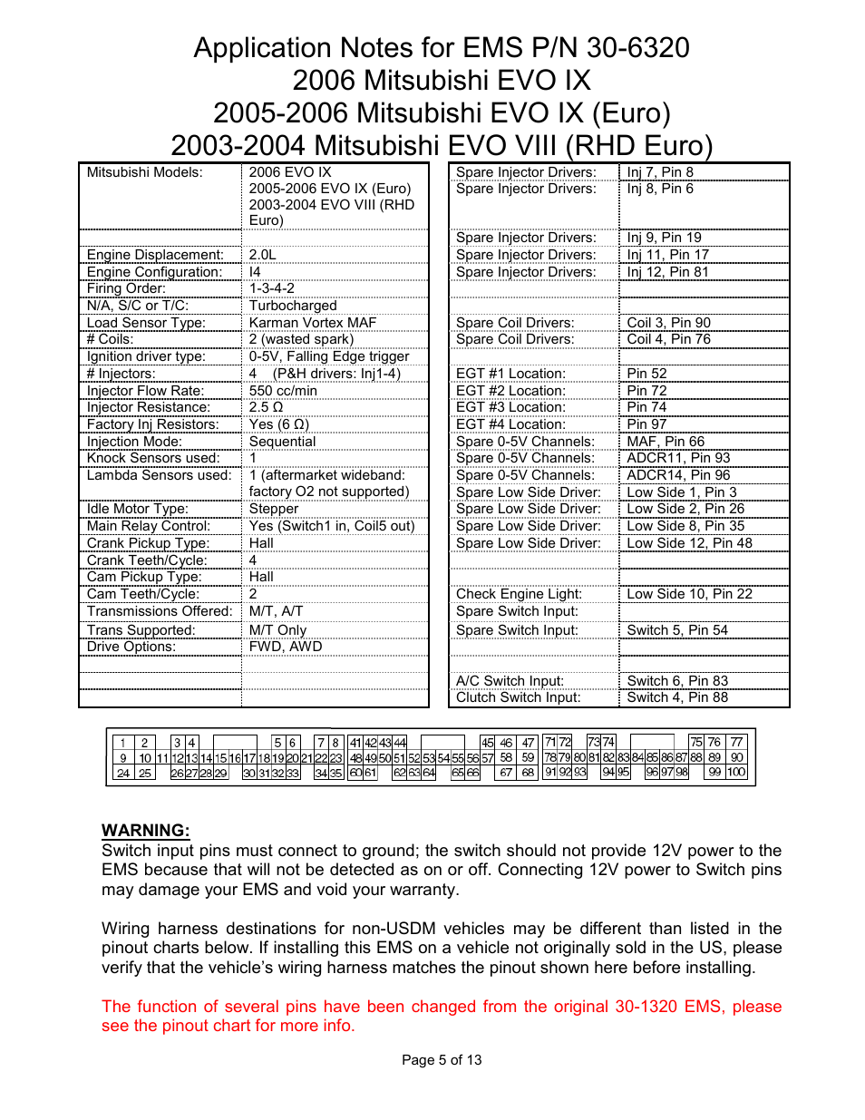 AEM 30-6320 Series 2 Plug & Play EMS User Manual | Page 5 / 13