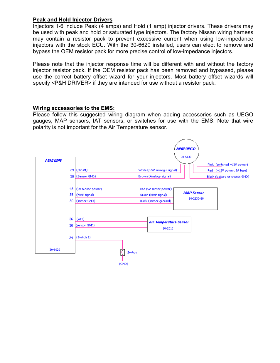 AEM 30-6620 Series 2 Plug & Play EMS User Manual | Page 8 / 14