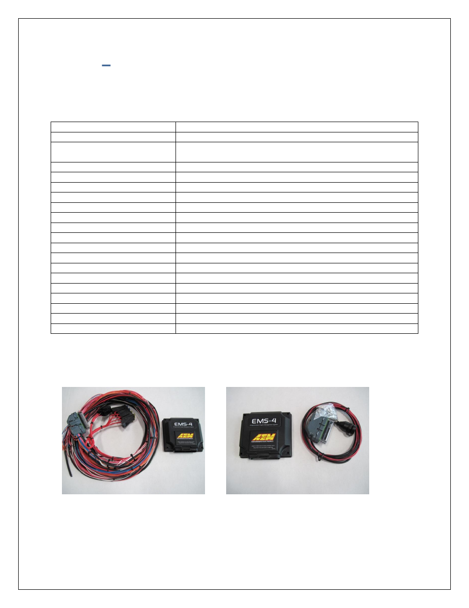 Part 1, Ems-4 installation, Ems-4 basic specifications | Wire harness options, Part 1 – ems-4 installation | AEM 30-6905 Universal Programmable EMS-4 User Manual | Page 7 / 279