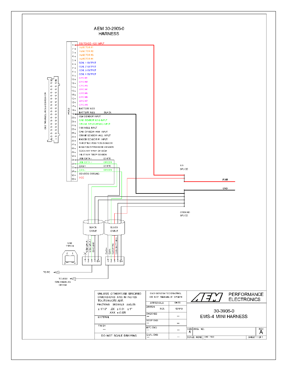AEM 30-6905 Universal Programmable EMS-4 User Manual | Page 8 / 279