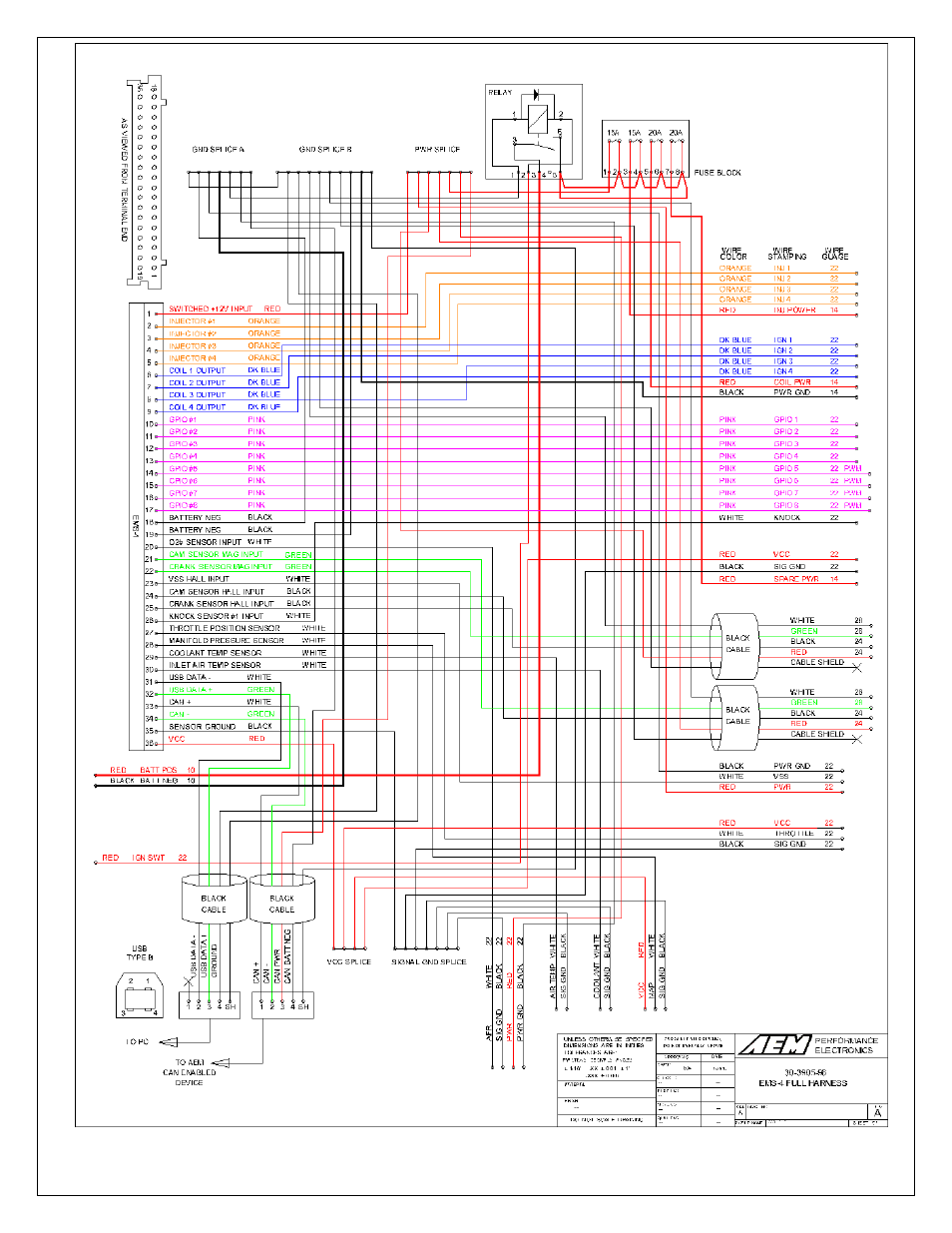 AEM 30-6905 Universal Programmable EMS-4 User Manual | Page 9 / 279