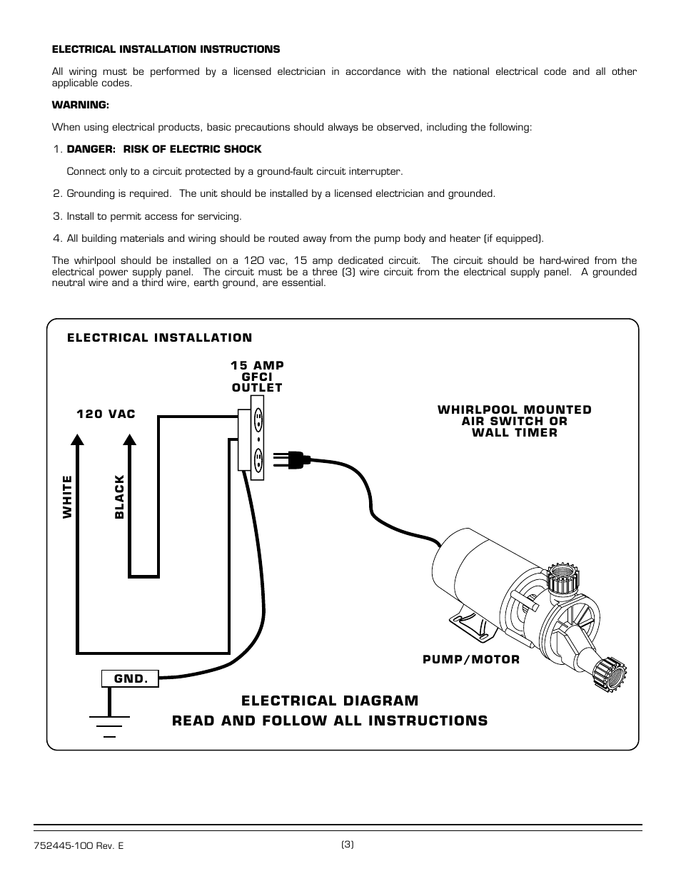 American Standard Whirlpool/Bathing Pool 2675 Series User Manual | Page 3 / 4