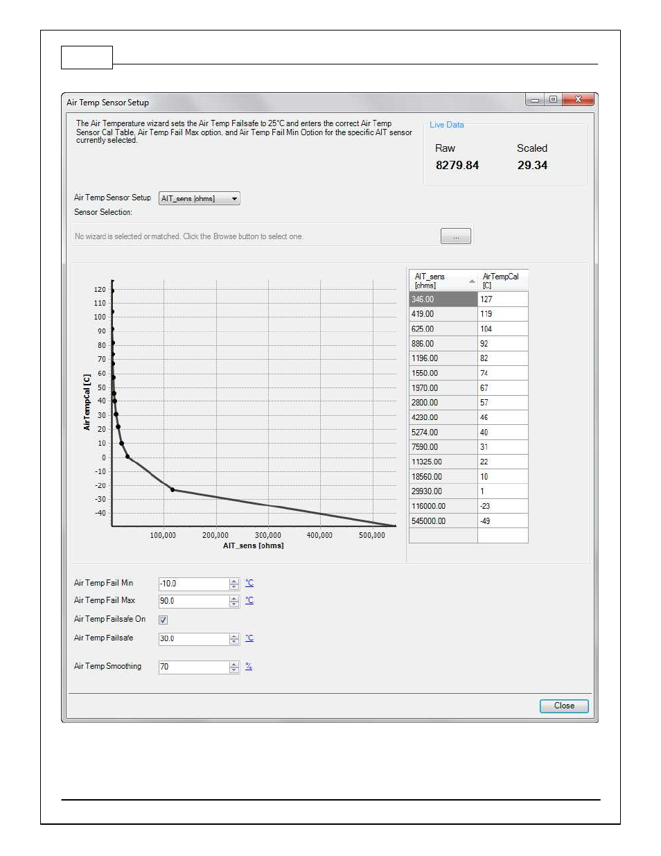 Air temperature | AEM 30-71XX Infinity Stand-Alone Programmable Engine Mangement System Full Manual User Manual | Page 102 / 408
