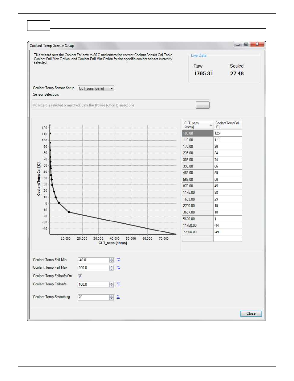 Coolant temperature | AEM 30-71XX Infinity Stand-Alone Programmable Engine Mangement System Full Manual User Manual | Page 104 / 408