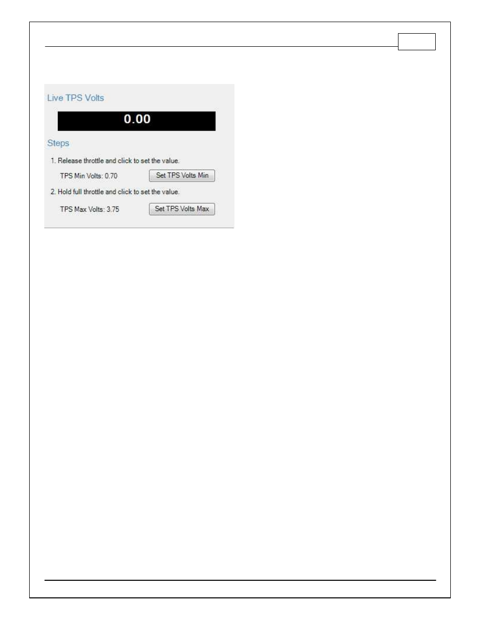 Set throttle range | AEM 30-71XX Infinity Stand-Alone Programmable Engine Mangement System Full Manual User Manual | Page 119 / 408