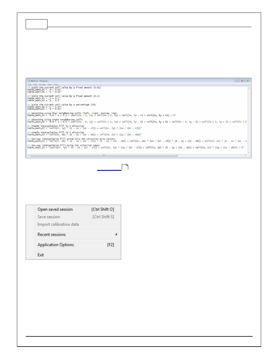 File menu, Math functions | AEM 30-71XX Infinity Stand-Alone Programmable Engine Mangement System Full Manual User Manual | Page 18 / 408