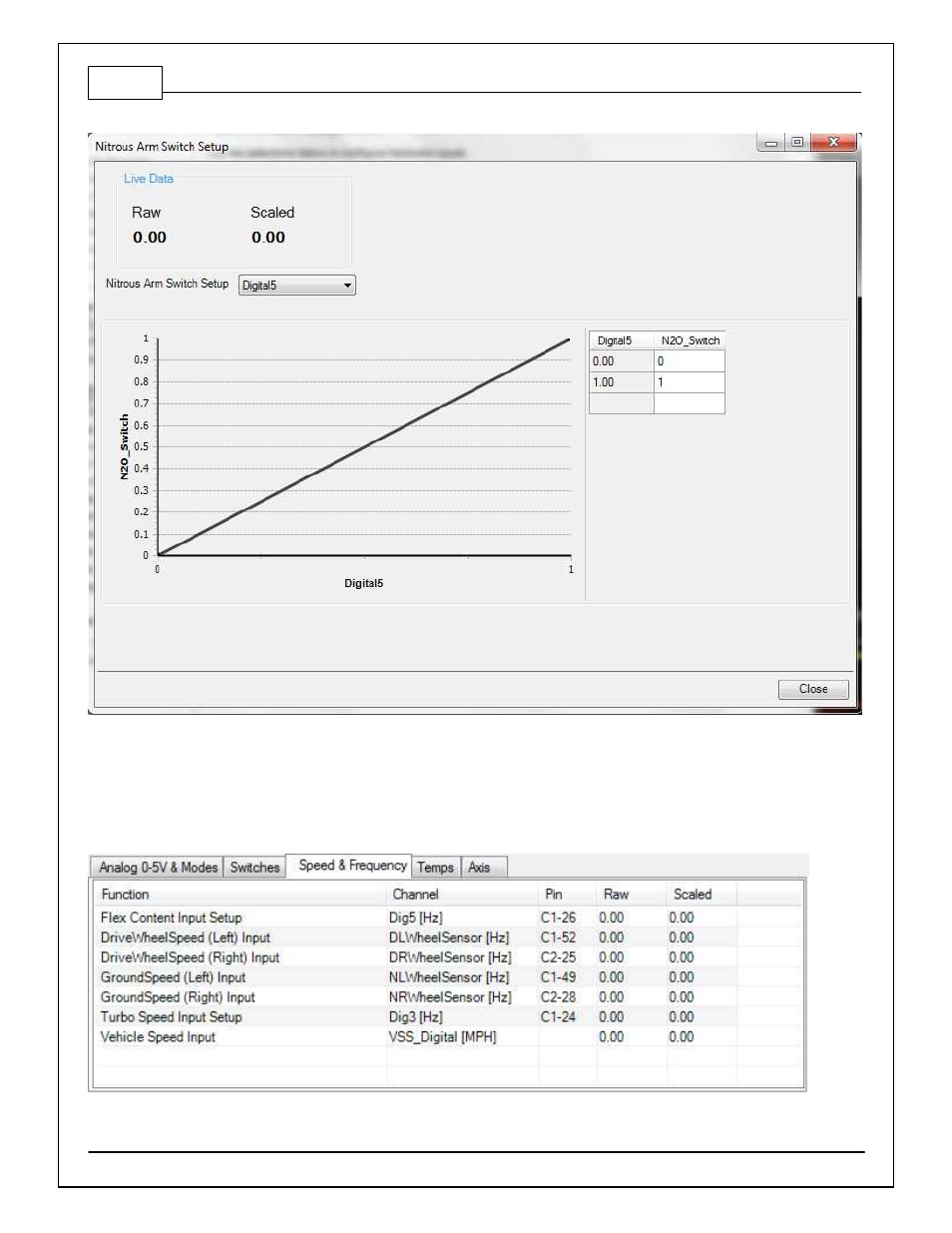Nitrous arm switch setup, Speed & frequency | AEM 30-71XX Infinity Stand-Alone Programmable Engine Mangement System Full Manual User Manual | Page 186 / 408