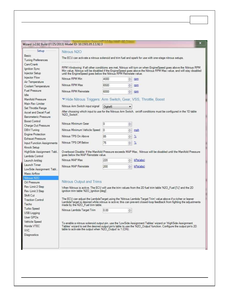 Nitrous n2o | AEM 30-71XX Infinity Stand-Alone Programmable Engine Mangement System Full Manual User Manual | Page 211 / 408