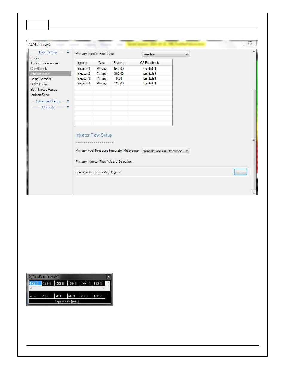 Injector flow | AEM 30-71XX Infinity Stand-Alone Programmable Engine Mangement System Full Manual User Manual | Page 98 / 408