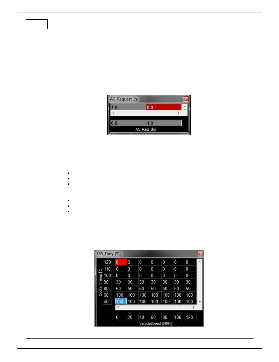 Input function assignments, A/c setup, Lowside assignment tables | Radiator fan control | AEM Infinity Supported Applications - Mitsubishi 2006 Evolution IX Engine User Manual | Page 6 / 22