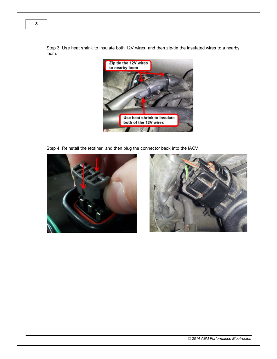 AEM Infinity Supported Applications - Toyota 1993-1997 Supra Turbo User Manual | Page 8 / 19