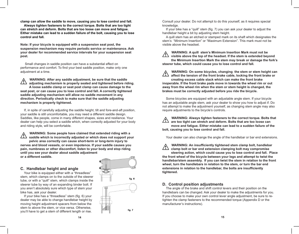 Electra Bicycle User Manual | Page 10 / 31