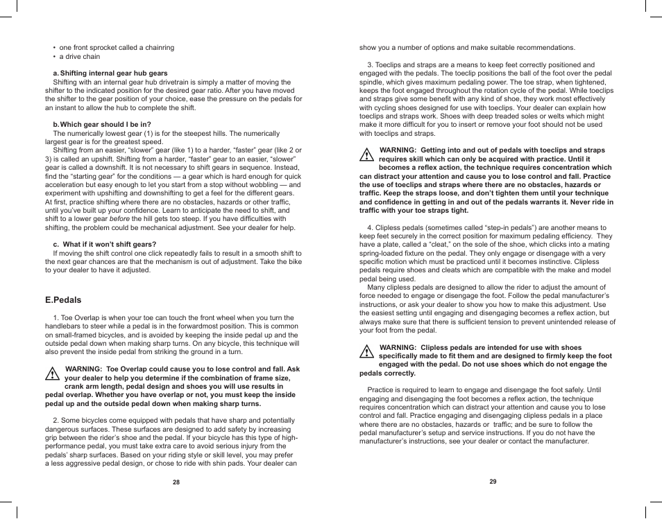 Electra Bicycle User Manual | Page 17 / 31
