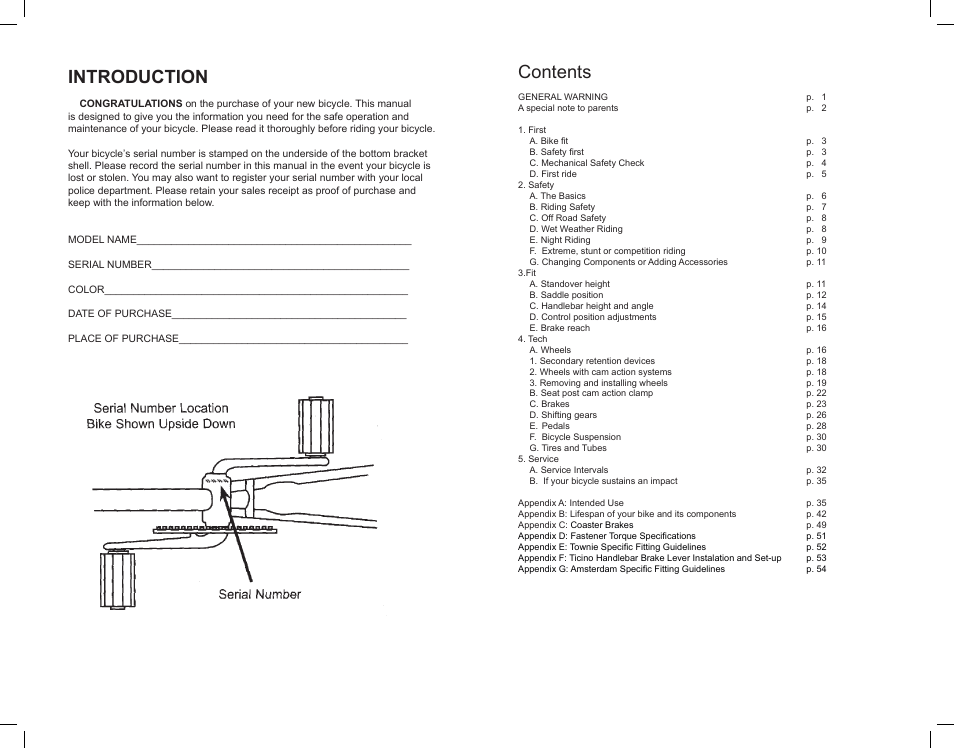 Electra Bicycle User Manual | Page 2 / 31