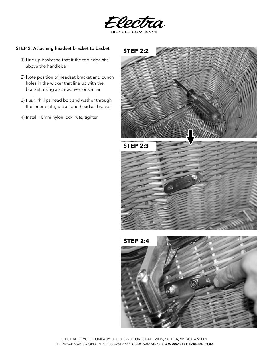 Electra Natural Wicker Basket (368742, 368809, 368770) User Manual | Page 4 / 5