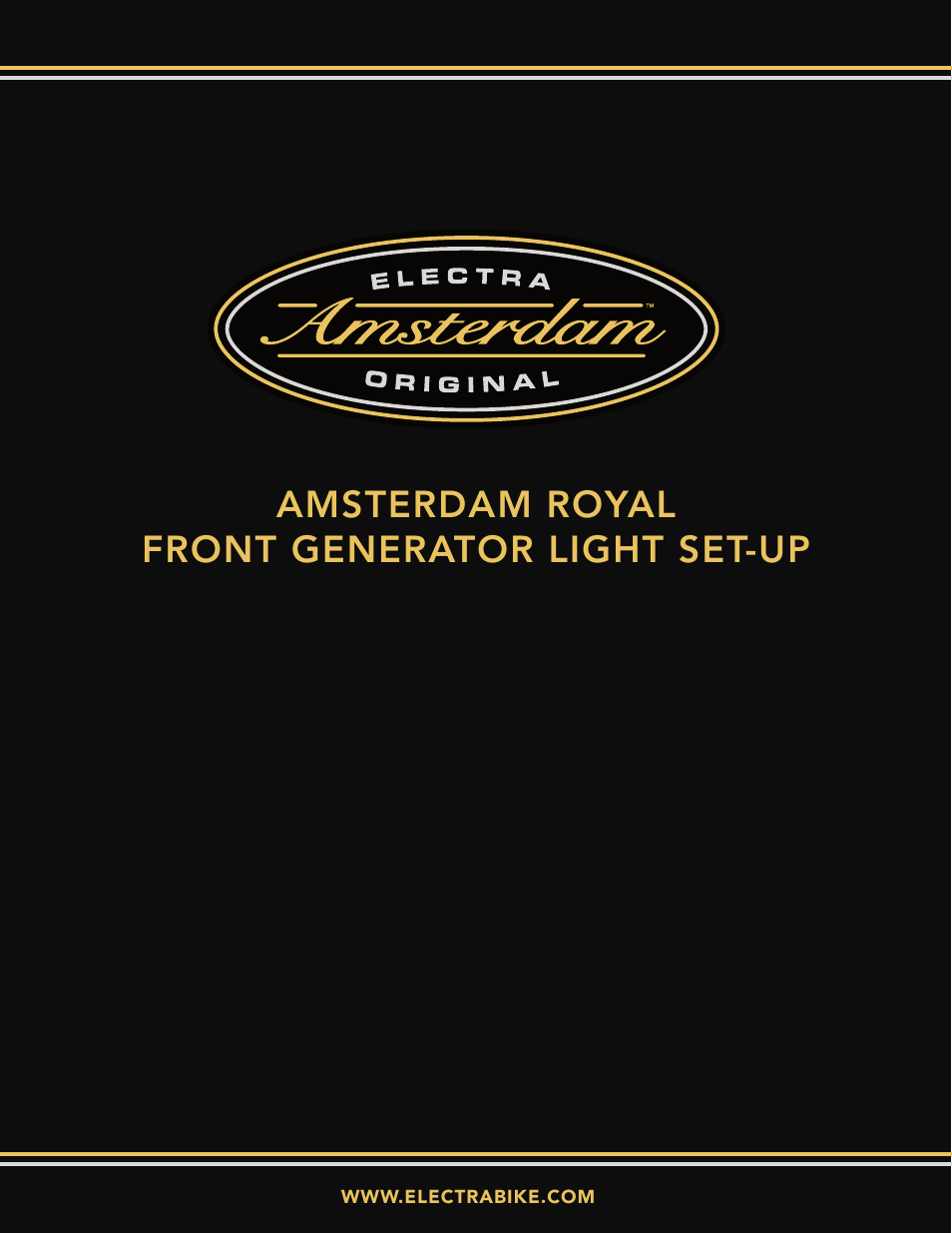 Electra Amsterdam Royal Light User Manual | 3 pages