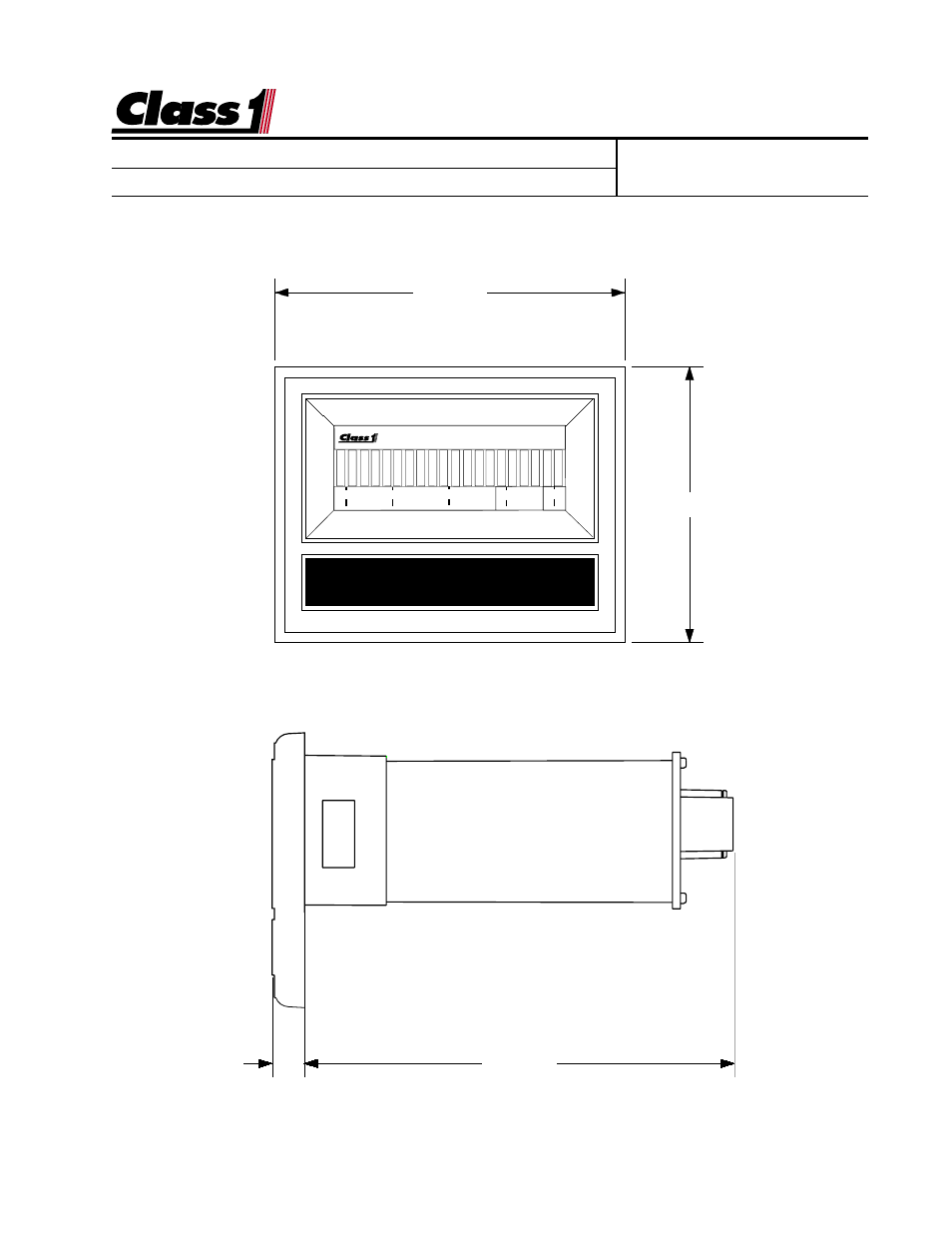 Digital display | Class1 Digital Aerial Warning Display User Manual | Page 2 / 6