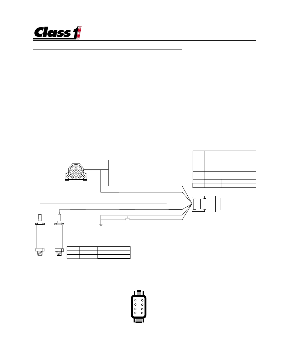 Electrical, Page 3 of 6 pages, Digital aerial warning display | Mating connector viewed from the wire end | Class1 Digital Aerial Warning Display User Manual | Page 3 / 6