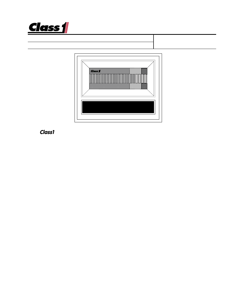 Low level loading, Class1 | Class1 Digital Aerial Warning Display User Manual | Page 6 / 6