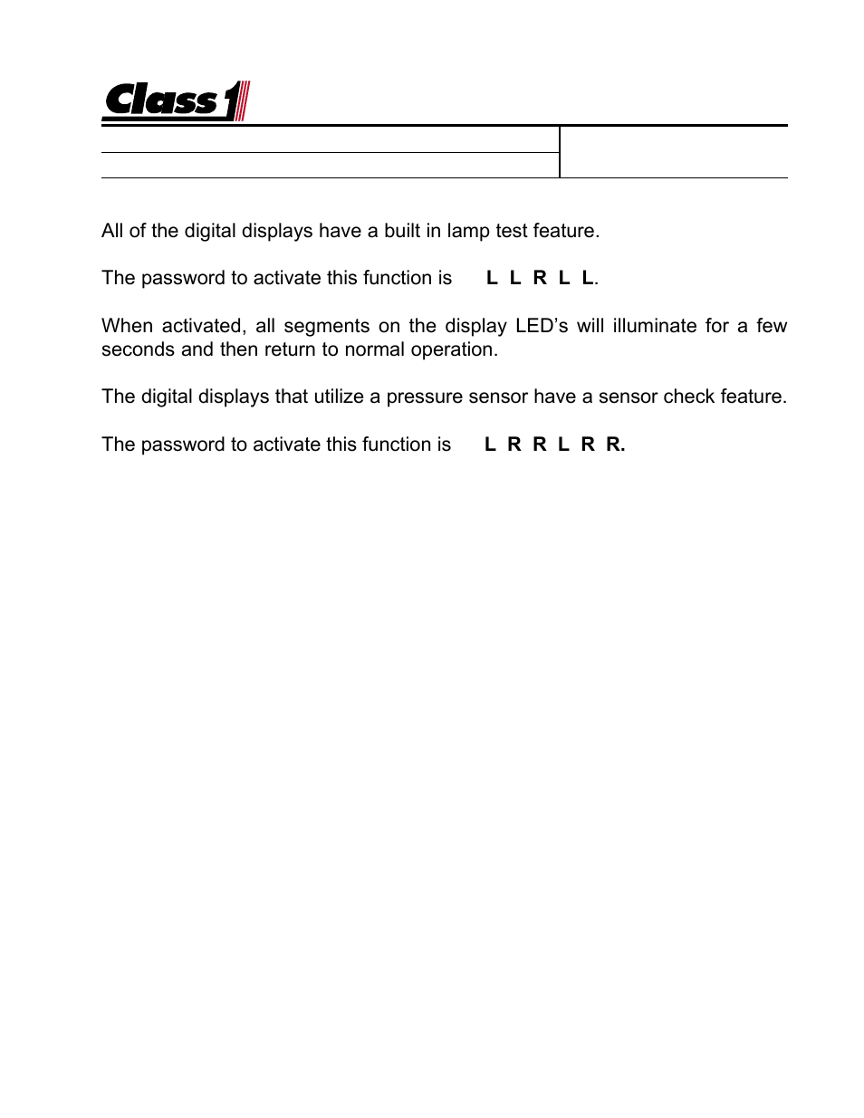 Class1 Digital Air Minder User Manual | Page 5 / 8