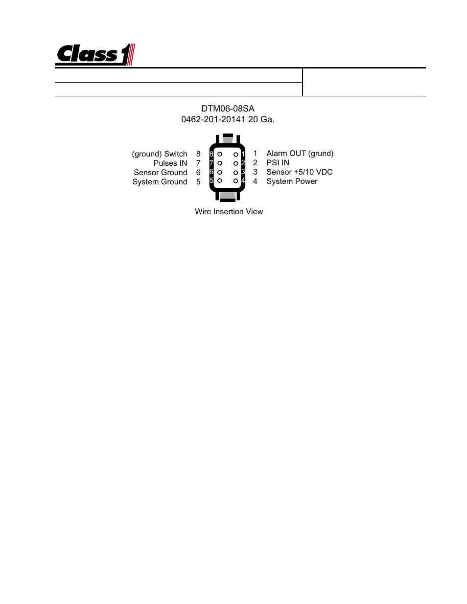 Class1 Digital Air Minder User Manual | Page 8 / 8