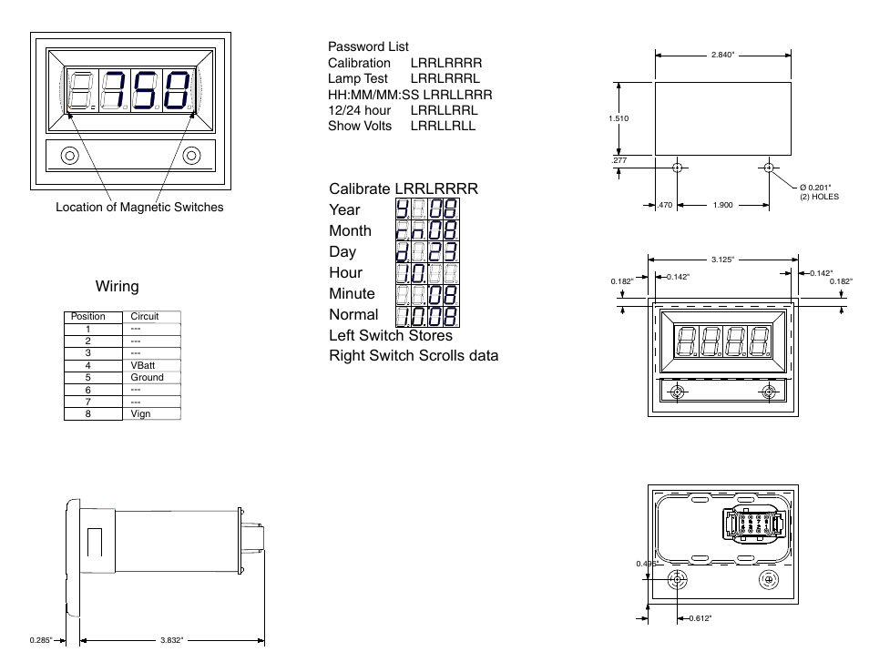 Class1 Digital Clock User Manual | 1 page