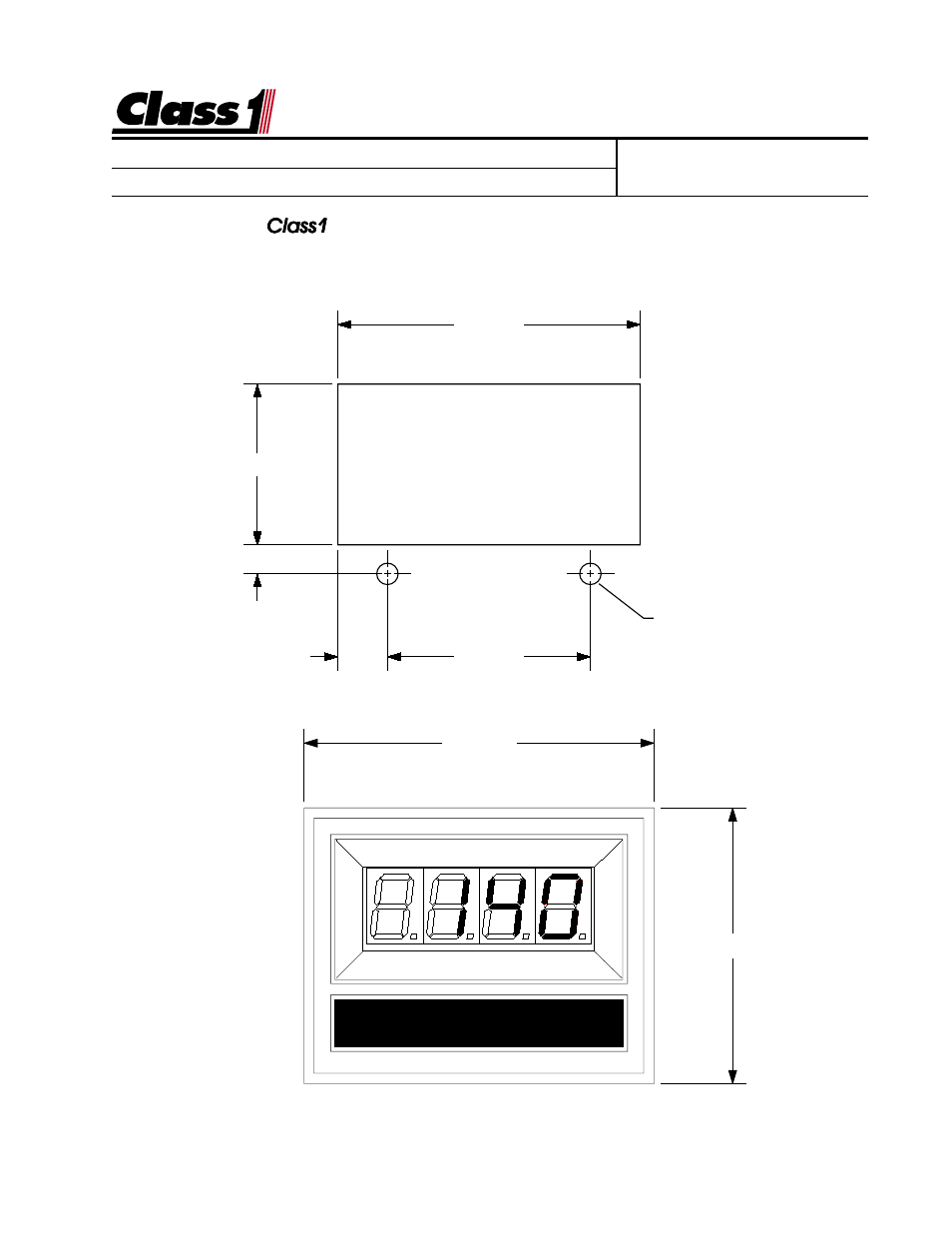 Digital display | Class1 Digital Oxygen Remaining User Manual | Page 2 / 6