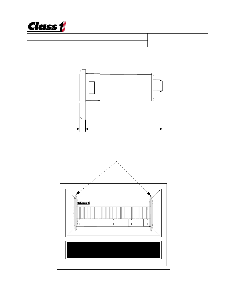 Bar graph display, Location of magnetic switches | Class1 Digital Oxygen Remaining User Manual | Page 3 / 6