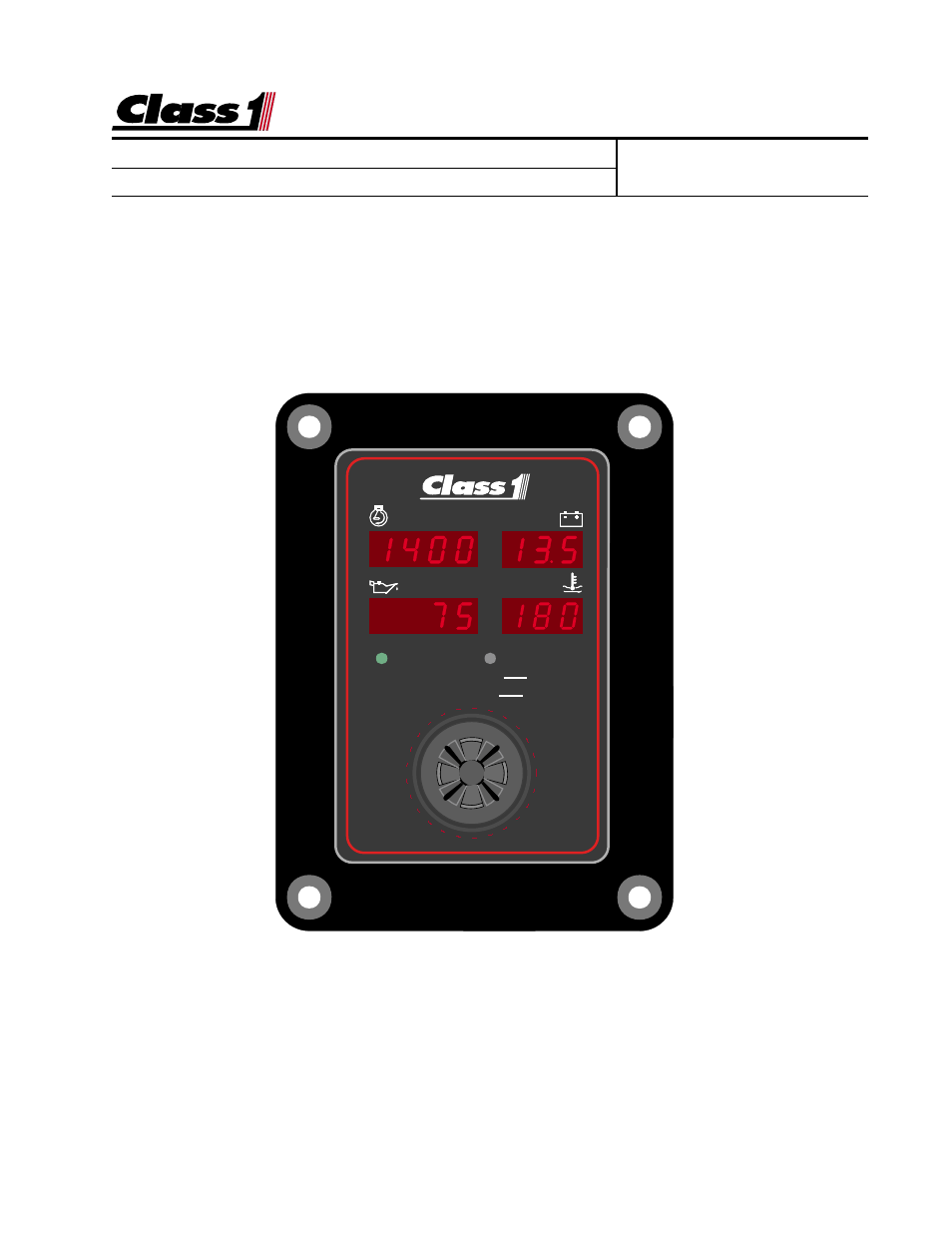 Class1 ENFO III User Manual | 4 pages