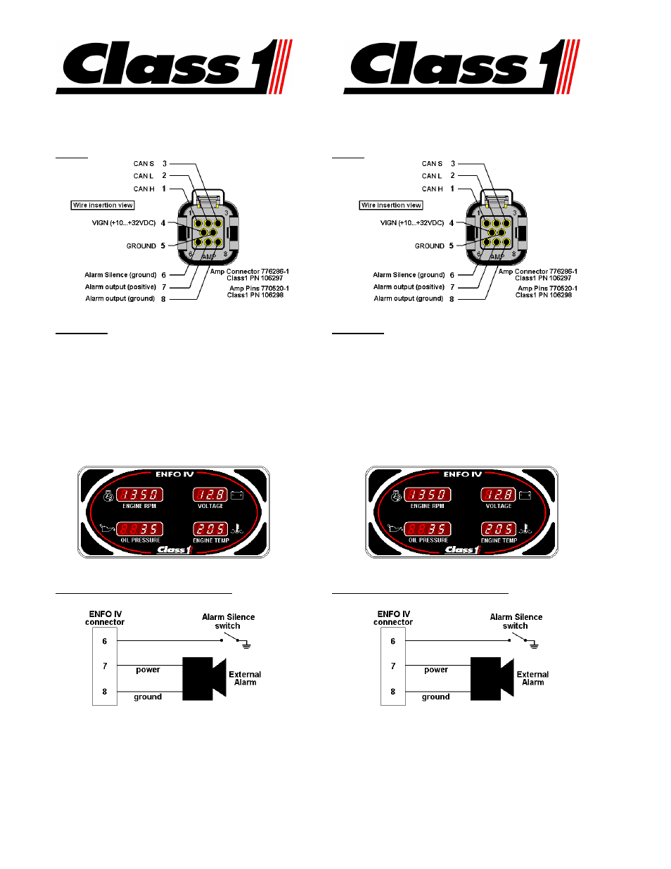 Class1 ENFO IV  - 1 page User Manual | 1 page