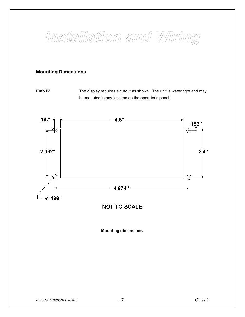 Class1 ENFO IV User Manual | Page 7 / 10