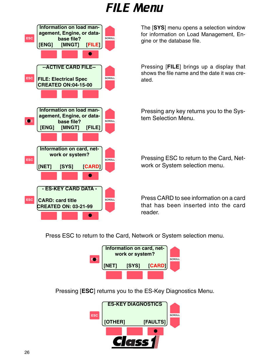 File menu | Class1 ES-Key-USM User Manual | Page 26 / 30