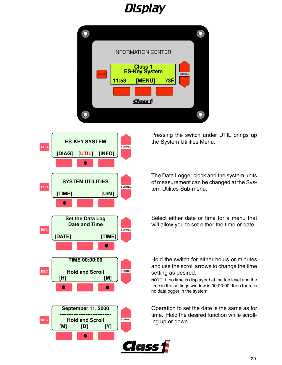 Make card, Display | Class1 ES-Key-USM User Manual | Page 29 / 30