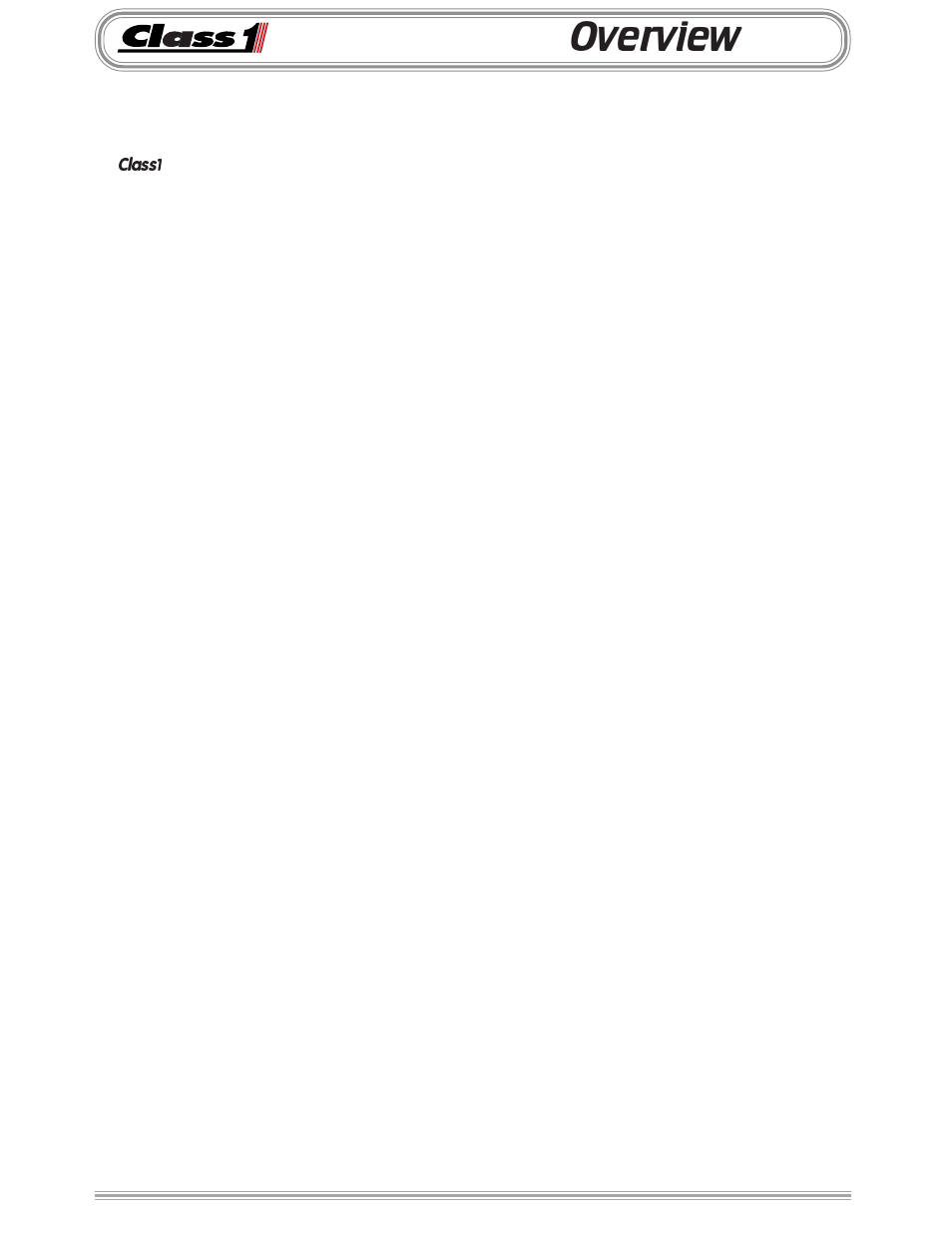 Overview | Class1 Vernier Throttle for CAT User Manual | Page 2 / 12