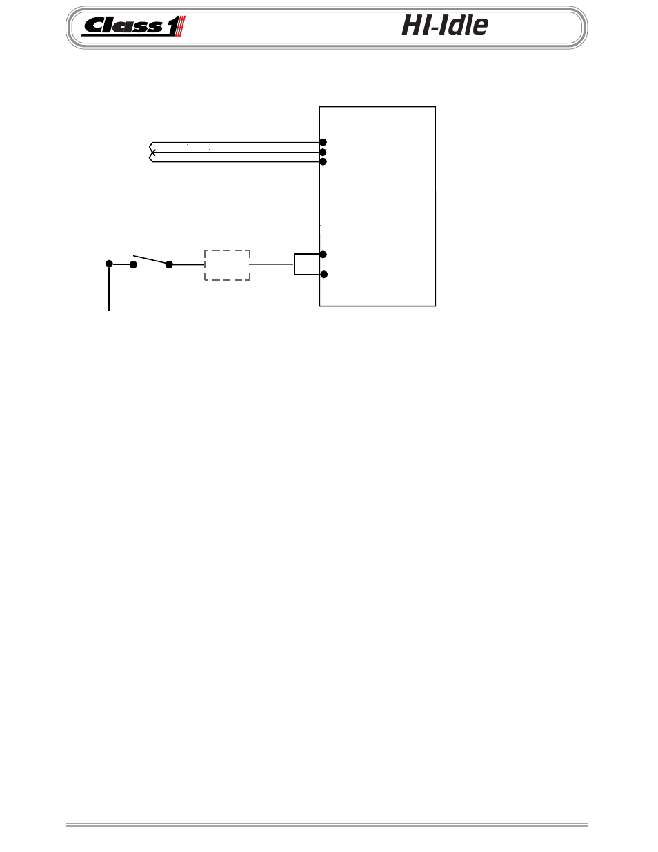 Hi-idle | Class1 Vernier Throttle for CAT User Manual | Page 6 / 12