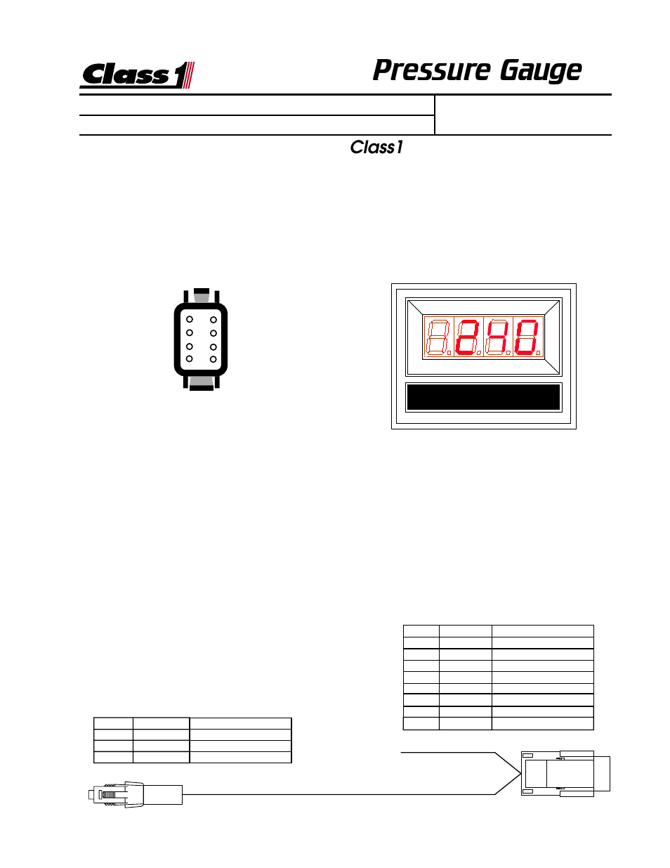 Pressure gauge, Class1, Installation and operation of the | Digital pressure gauge, Pump discharge | Class1 Digital Pressure Service & Calibration User Manual | Page 4 / 5