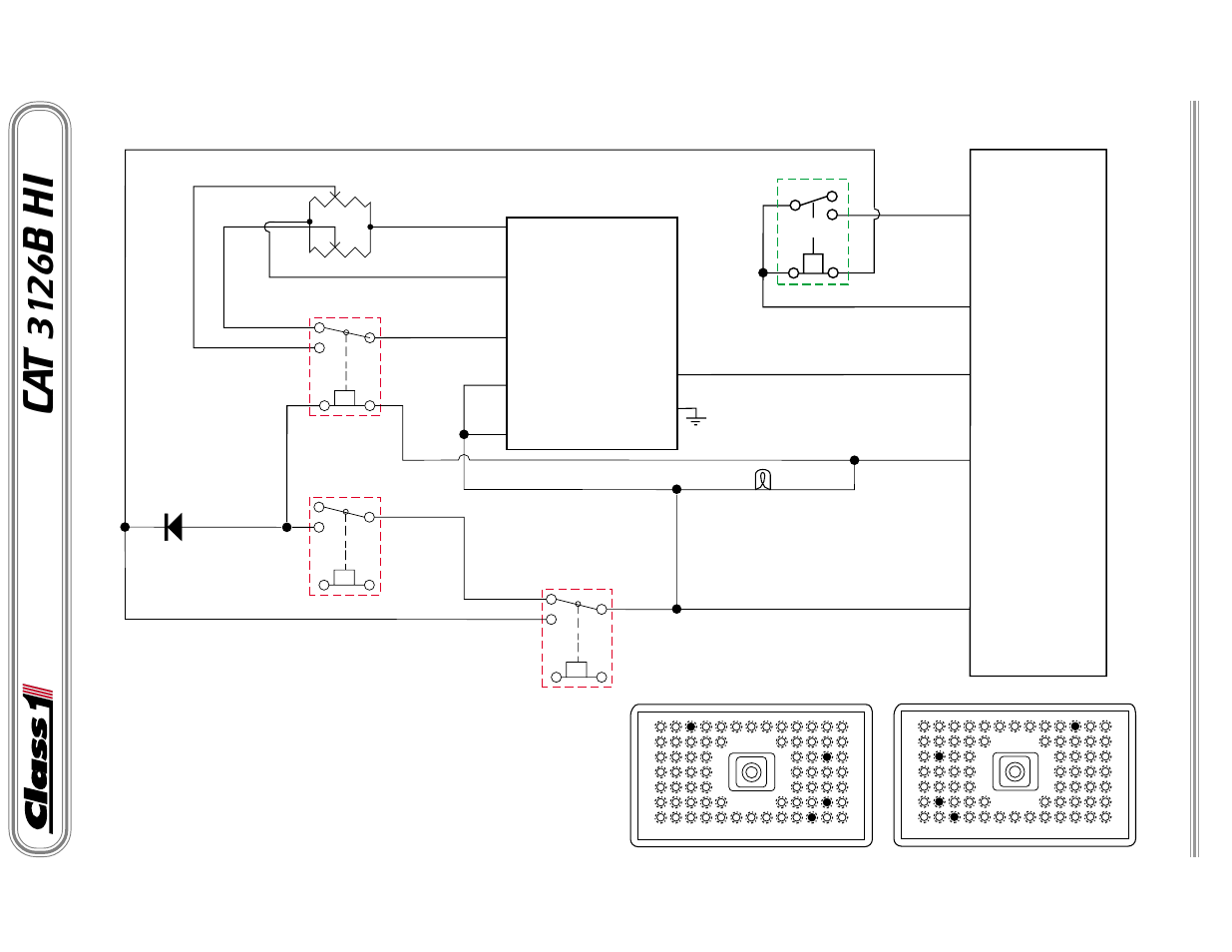 Cat 3126b hi, Caterpillar 3126b ecm throttle interface module | Class1 Throttle Information Reference User Manual | Page 12 / 24