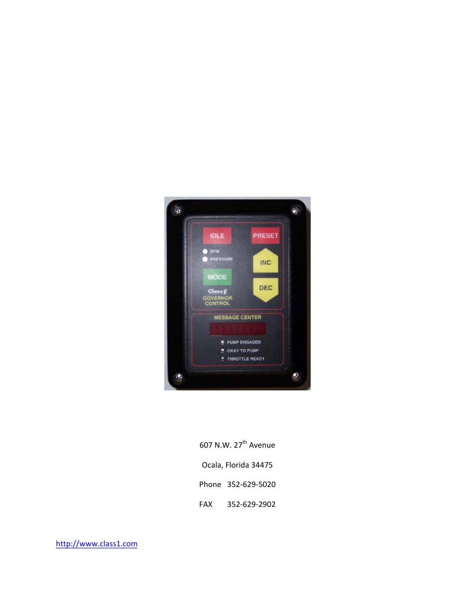 Class1 107490 - UNI-Governor 107396 107269 software v  6 00 User Manual | Page 38 / 38