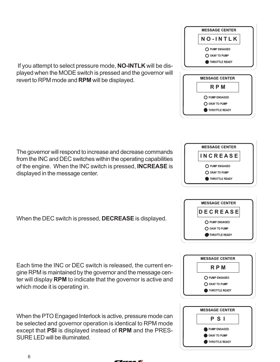 Operation | Class1 107490 - UNI-Governor 107396 107269 software v  6 00 User Manual | Page 7 / 38