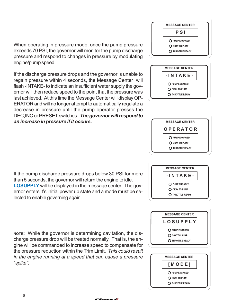 Operation | Class1 107490 - UNI-Governor 107396 107269 software v  6 00 User Manual | Page 9 / 38